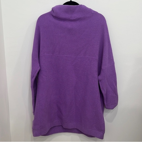 Free People Ottoman Slouchy Sweater Glowing Grape Purple M L XL - Picture 8 of 10